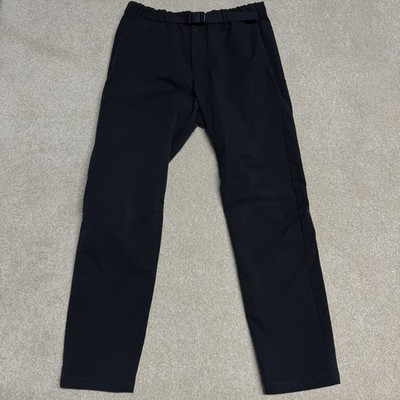 Goldwin One Tuck Tapered Ankle Pants Men s Medium Black Elastic Waist Pockets