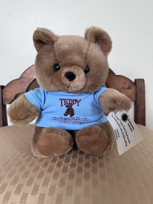 VTG NOS 1992 Smithsonian Institution Teddy Bear Toy Company Roosevelt Plushie 9''