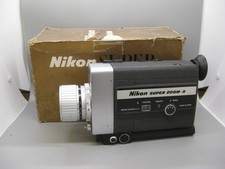 Vtg 60's Nikon Super Zoom 8 Movie Camera w/Box Ex Cond Nikkor 1:1.8 8.8-45mm