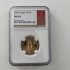 2026 $10 1/4 oz Gold American Eagle – NGC MS69 – Official Red Book Label