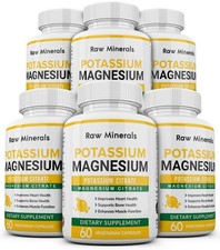 High Potency Magnesium Citrate 210mg  Potassium Citrates 99mg 360 Capsules Pack