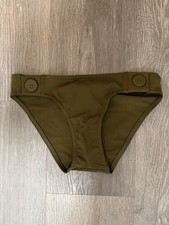 226 Eres Women's Green Fripon Low-Rise Bikini Bottom Swimwear Size 44