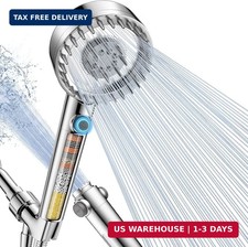 Filtered Shower Head with Handheld, High Pressure 4 Spray Mode Showerhead with F