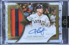 Alex Bregman - 2024 Topps Transcendent Collection Patch Autograph /15 Sealed