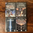 GameCube Lot - Star Wars Rogue Leader Rebel Strike Jedi  Outcast Bounty Hunter
