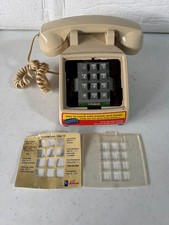 Vintage Push Button Cortelco Desk Phone in Beige P17
