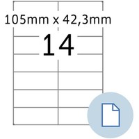 Herma Universal-Etiketten Dataprint, 105 X 42,3 Mm, Weiß 1 Bis 20 Stk Spare 18%