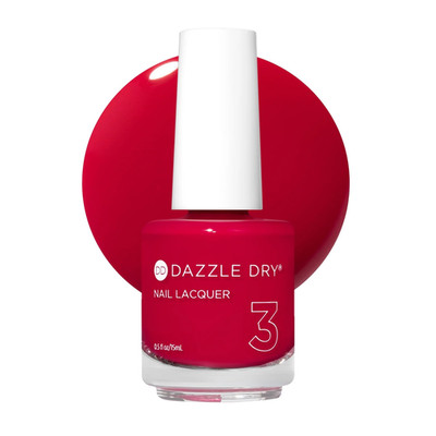 Dazzle Dry Nail Lacquer Step 3 - The Duchess - A Bright Strawberry Pink. Full