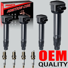 4X OEM Ignition Coil & Iridium Spark Plug For...