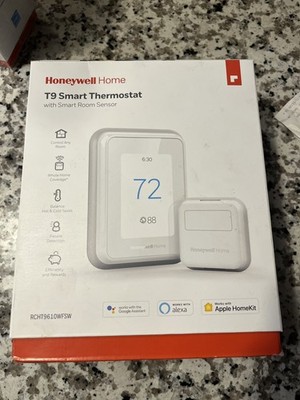NEW Honeywell Home T9 Smart Thermostat with Smart Room Sensor White - Open Box