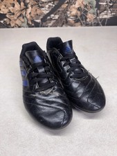 Adidas Black Blue Goletto Soccer Cleats Size 3 Boys FV2894
