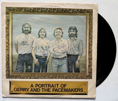 Gerry & the Pacemaker Band Signed Autographed ''A Portrait of'' Record Album