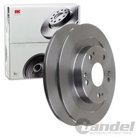 2X Nk Bremsscheiben 276Mm Voll Hinten Passend FÜR Honda Civic | 202663