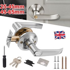 Home Entry Lever Three-Handle Door Lock Set Bathroom Entrance Passage With 3 Key