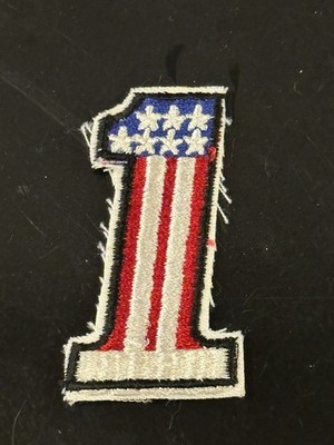 Nummer 1 USA Flagge 70er-80er Jahre Vintage Patch