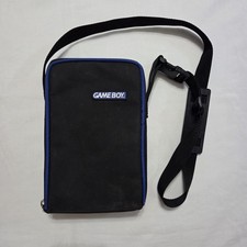 Official Nintendo GameBoy Advance Black / Blue Carrying Case Bag w/ Strap - READ