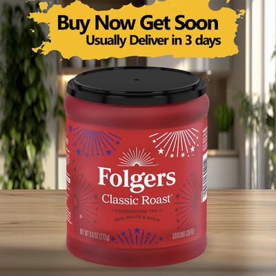 Folgers Classic Medium Roast Ground Coffee 9.6oz - Choose Your Flavor