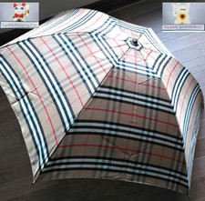 US NO Tariff Burberry Folding Umbrella Nova Check Beige Authentic Women's