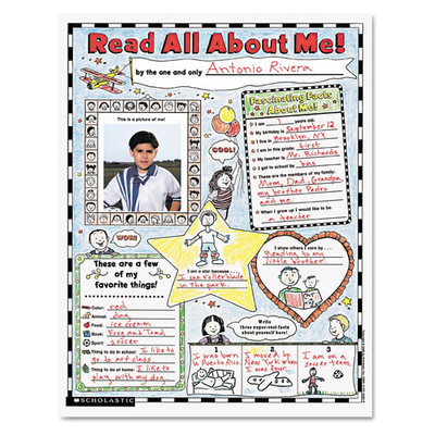 Instant Personal Poster Sets: Read All About Me: Big Write-and-Read Learning Pos