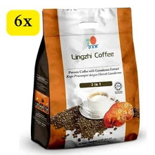 DXN 3 in 1 Lingzhi Coffee 6 Packs x 20 Sachets | Reishi Mushroom Instant Drink