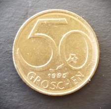 Austria 1995 ~ 50 Groschen Coin ~ KM# 2885