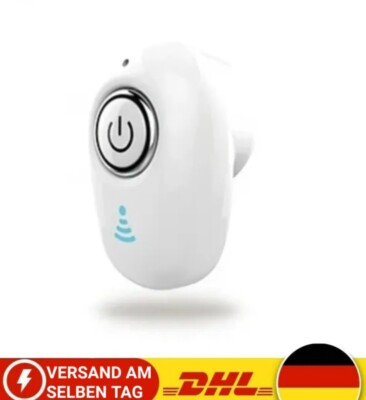 Kleine Einzel Bluetooth Earbud mit Mikrofon In-Ear Wireless Kopfhörer - NEU Weiß