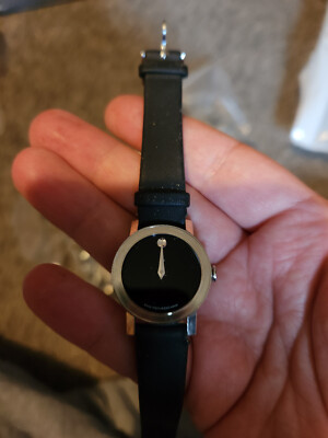 Movado 84 G3 1852 Museum Full Mirror Dial Women's Watch Narrow Leather Band
