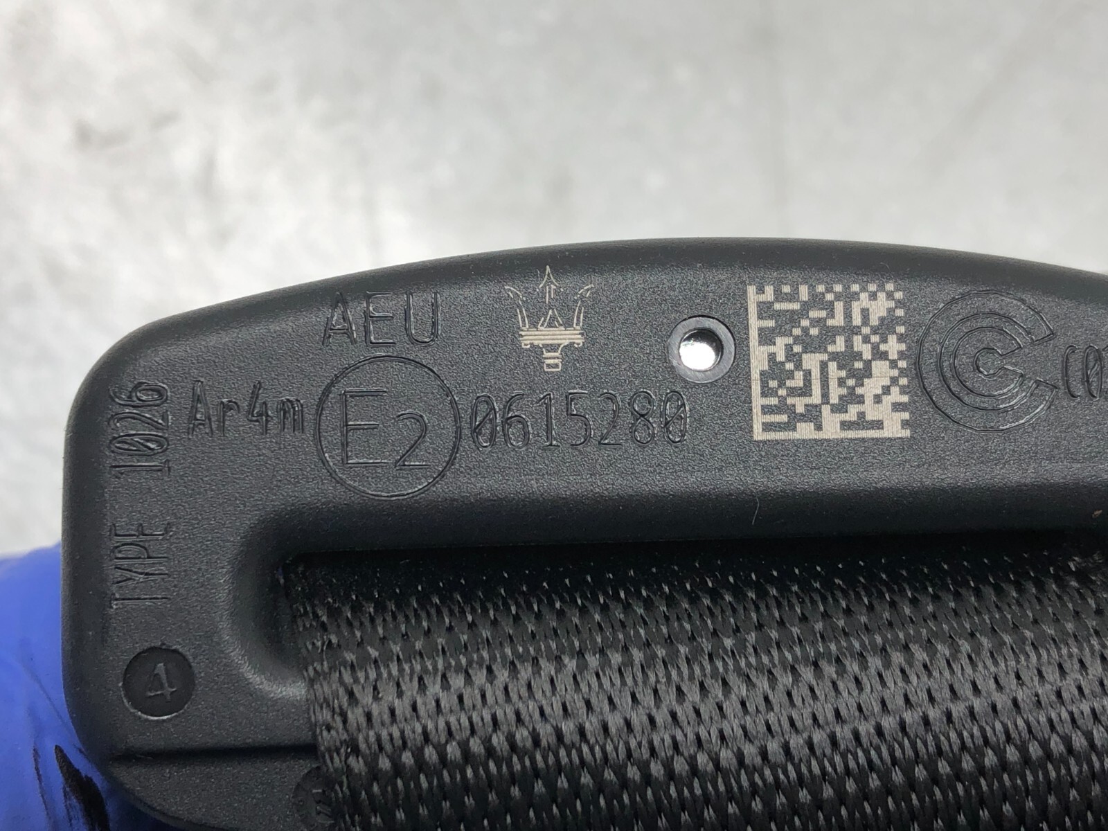 2017-2020 MASERATI LEVANTE RIGHT PASS REAR SEAT BELT RETRACTOR W/ BUCKLE OEM
