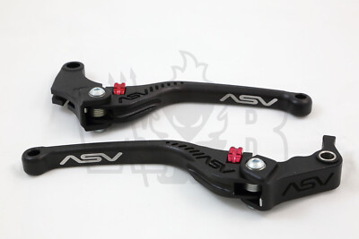Yamaha V-Max VMax 1700 2009 - 2023 ASV C5 Lever Set Clutch & Brake Black Long