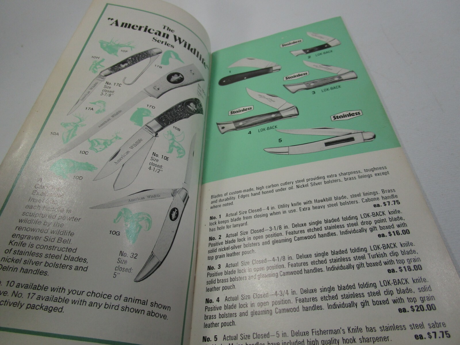 Vintage Camillus pocket knife folding hunting cutlery store dealer catalog  | eBay