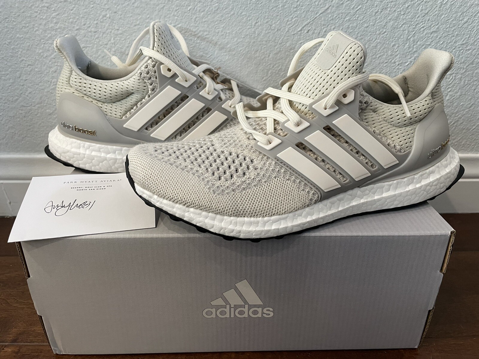 cream colored ultra boost