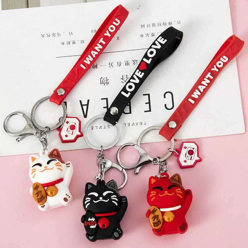 Maneki sales neko keychain