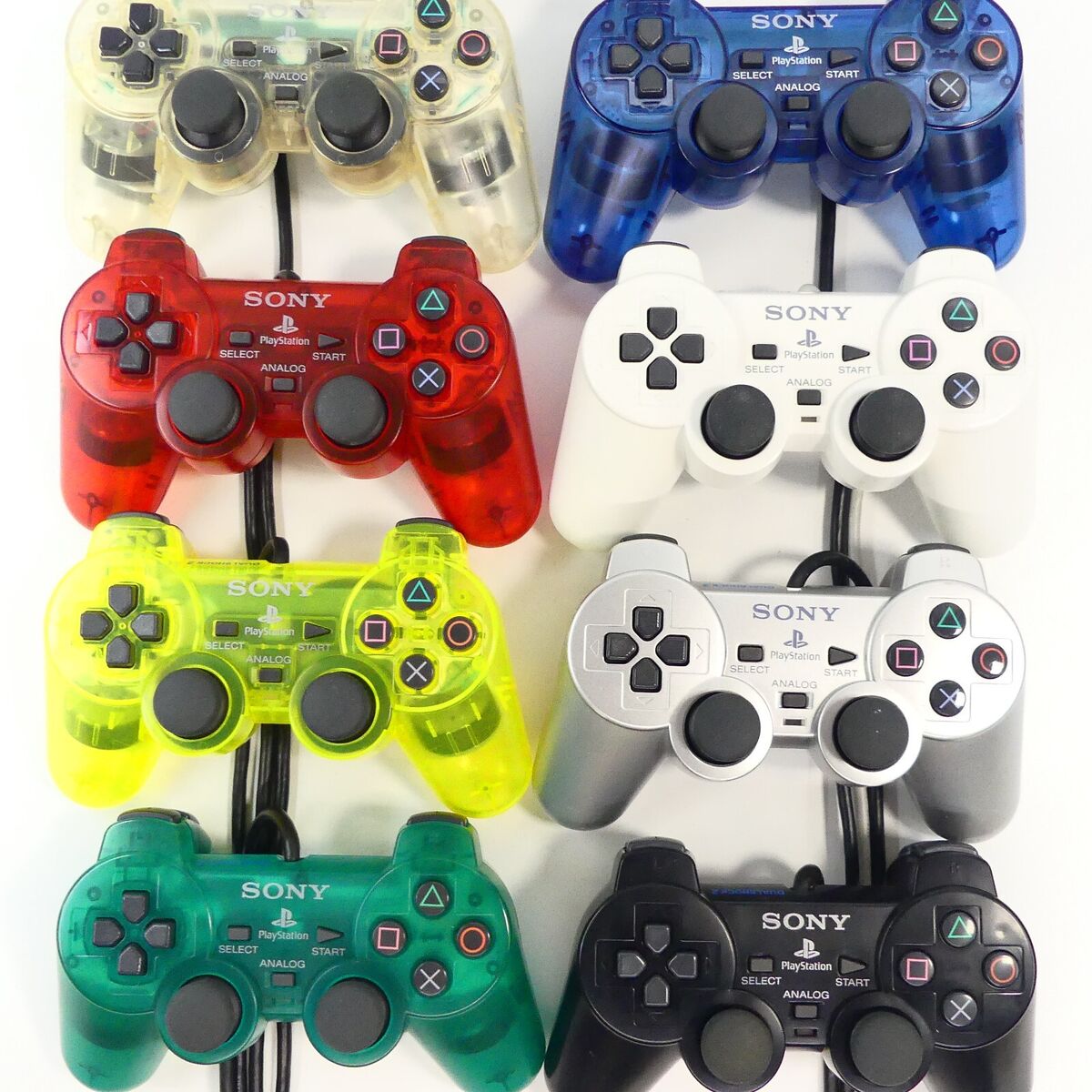 Sony DualShock2 Controller Color Variation with PS2 PS1 Sony DualShock2 Controller Color Variation with PS2 PS1