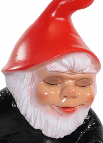 Enano de Jardín Decoración Figura Enano de Pie Scheißerle de Plástico H 32 CM - Imagen 2 de 5