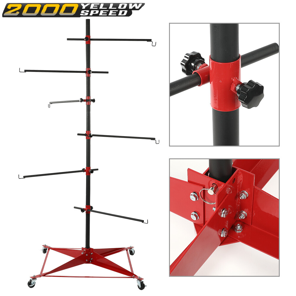 Auto Body Door Fender Panel Holder Tree Center Post Hang Paint Stand Adjustable