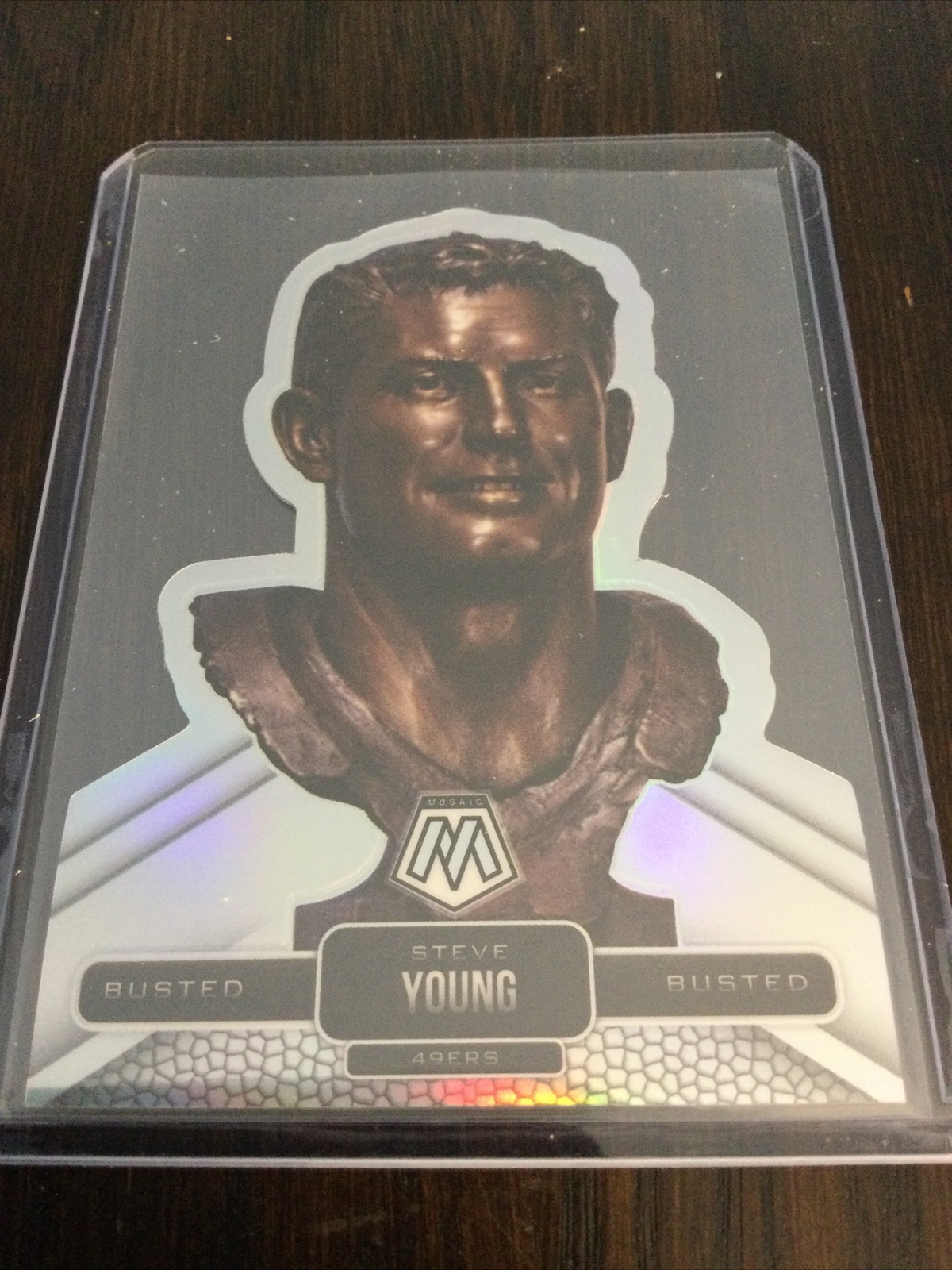 2022 Panini Mosaic STEVE YOUNG BUSTED CASE HIT SSP Prizm B-12 49ers