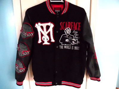 Scarface Varsity Style Jacket by Reason Men's Large Money Power Respect Pacino