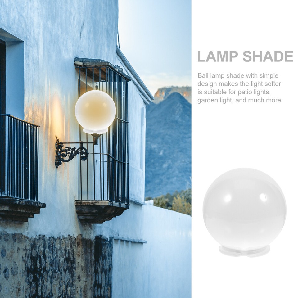 Outdoor Globe Bulbs Replacement Lampshade Square Grey Fabric Wall