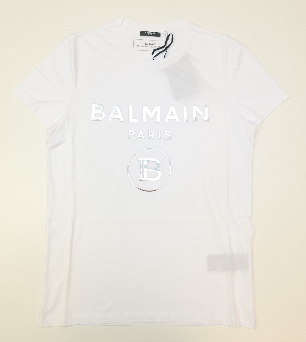 新品未使用　BALMAIN PARIS ロゴプリントT ホワイト　サイズXL T-shirt with Balmain Paris print white white - Women | BALMAIN
