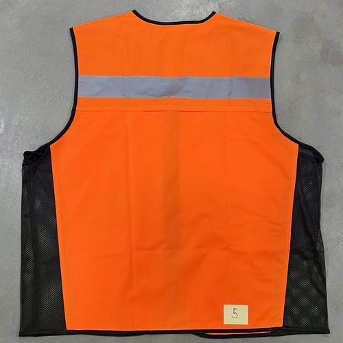 Two Tone High Visibility Orange Safety Vest SizeXL - Afbeelding 2 van 2