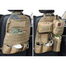 Car Truck Seat Tactical Back Molle Cover Vehicle Panel Storage Bag Organizer