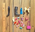 Lot of 18 mix match Barbie Shoes, Accessories & Dog Some Vintage  PreOwned