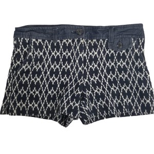 Trina Turk para mujer 6 Corbin Pop Tweed Pantalones Cortos Bolsillos Azul y  Blanco | eBay