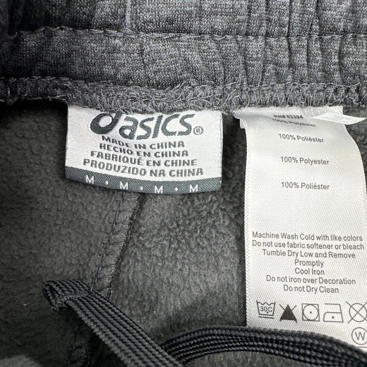 ASICS Men s Grey Jogger Sweatpants Size M eBay