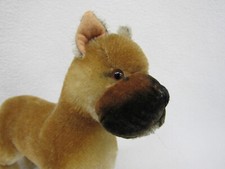 Vtg Steiff Boxer Mohair Dog