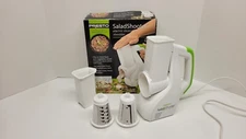 PRESTO SALAD SHOOTER Electric Slicer Shredder With Cone Attachments #02910 Food