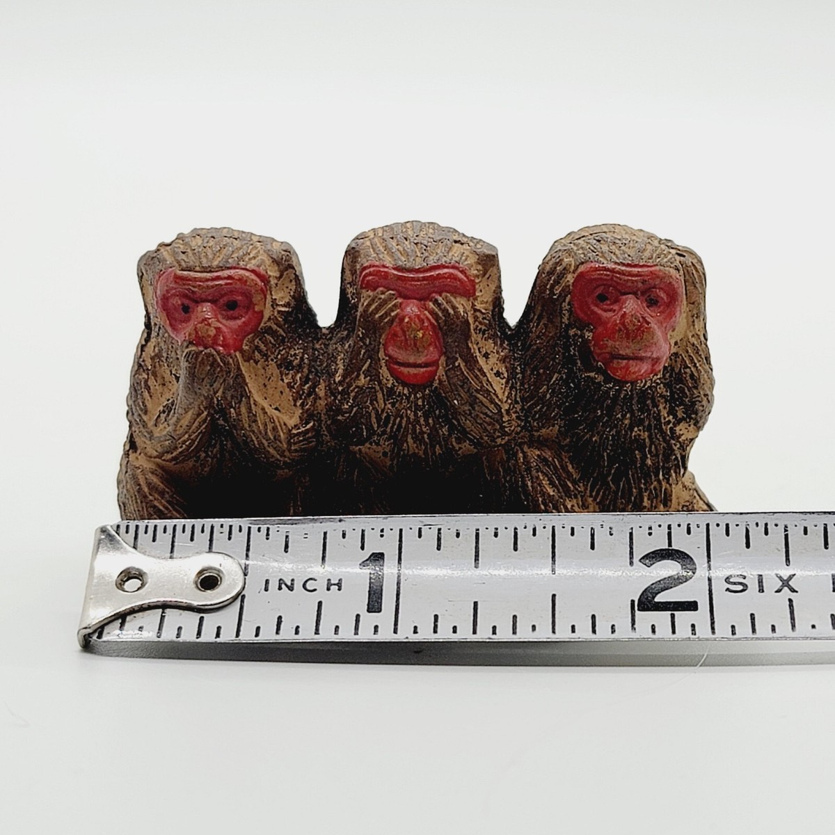 Vintage Miniature Three Monkeys Speak Hear See No Evil Made