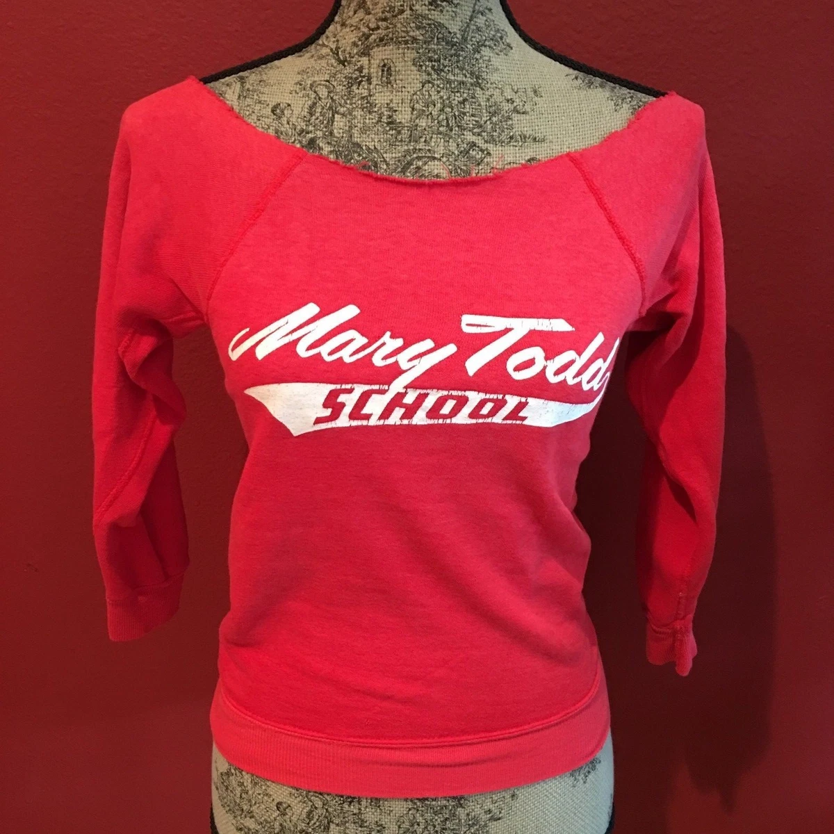Off the top shoulder sweatshirt 80s
