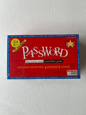 Password The Classic Word Association Game 2nd Edition 1998 New in box Sealed!