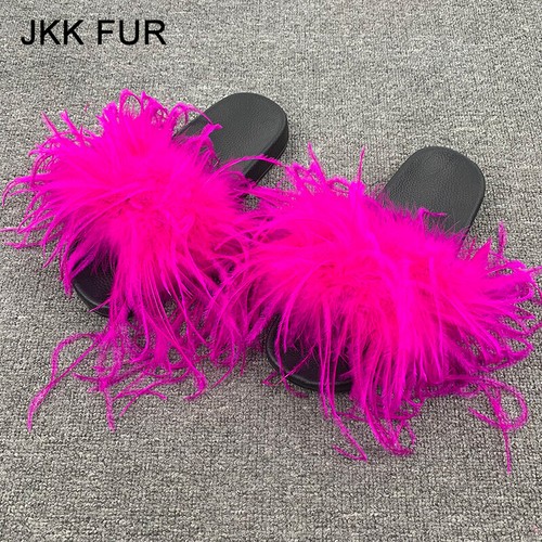 fluffy feather slides
